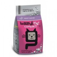 BAZYL Compact Lavender - кошачий наполнитель комкующийся лавандой с ионами серебра, бентонитовый