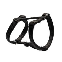 Rogz шлейка для собак нейлон Alpinist L, черная 2 см.*45-75 см. (арт. RSJ25A)