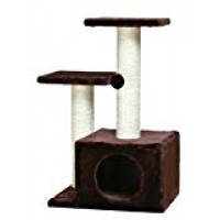 Домик с двумя платформами Happy Animals - джут, разборный, выс. 75 см (арт. Д2П-07506)