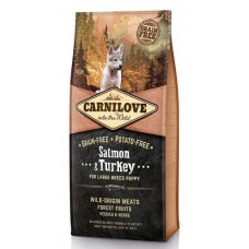 Carnilove Dog Large Puppy корм беззерновой для щенков крупных пород с лососем Carnilove Dog Large Puppy корм беззерновой для щенков крупных пород с лососем
