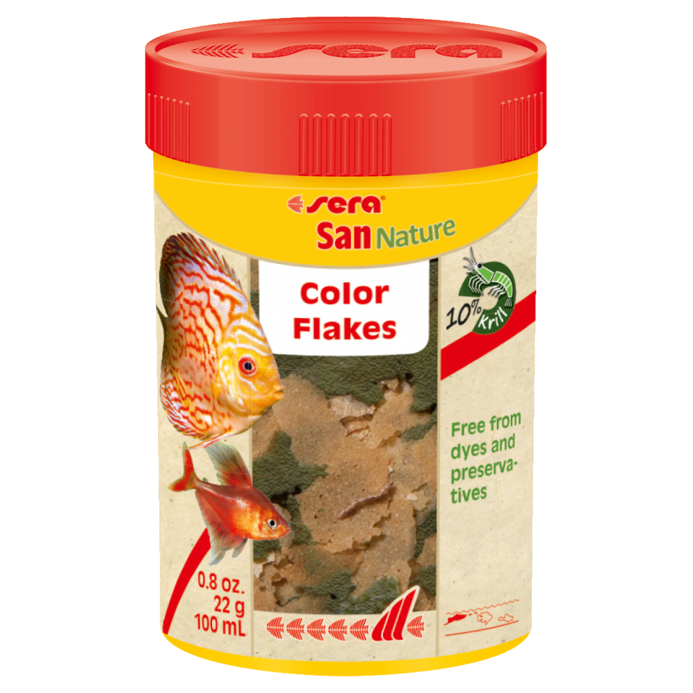 SERA Корм хлопья для усиления окраса у всех рыб San Nature, 100 мл. (арт. TYZ 32241) SERA Корм хлопья для усиления окраса у всех рыб San Nature, 100 мл. (арт. TYZ 32241)