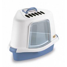 Stefanplast Туалет Закрытый Угловой Sprint Corner Plus, голубой, 40*56*40см