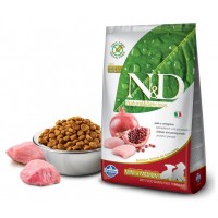 Farmina N&D - беззерновой корм для щенков мелких и средних пород, c курицей и гранатом