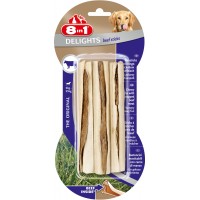 8 in 1 DELIGHTS Beef палочки с говядиной для собак 13 см, 3 шт