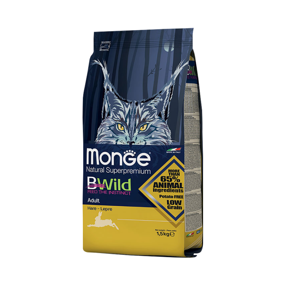 Monge BWILD IEPRE сухой корм для кошек (с зайцем) Monge BWILD IEPRE сухой корм для кошек (с зайцем)