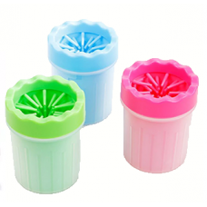 Лапомойник для собак мелких пород, пластик 9*11 см., разные цвета