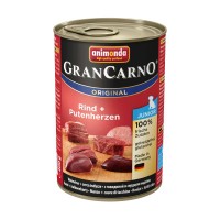 GranCarno Original Junior - консервы для щенков, говядина, сердце индейки (400 г, 800 г)