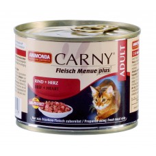 Carny Adulte - консервы для кошек, говядина, сердце (200 г)