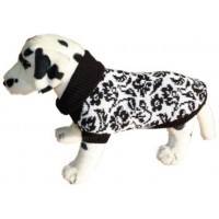 Свитер Ami Play для собак - цветы черно-белые, несколько размеров