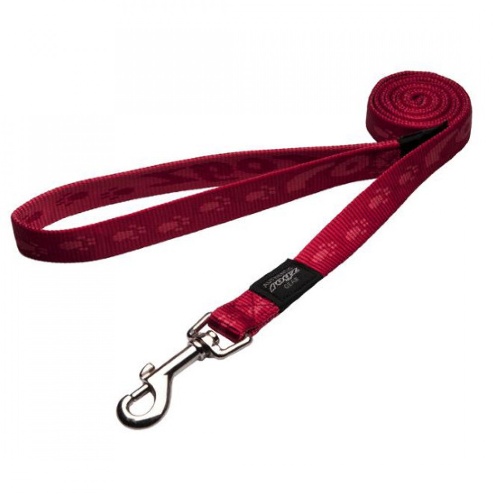 Rogz поводок для собак нейлоновый Big Foot Red, 4 см.*50 см. (арт. RHL29C) Rogz поводок для собак нейлоновый Big Foot Red, 4 см.*50 см. (арт. RHL29C)