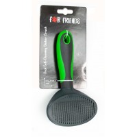 Щетка овальная самоочищающаяся For Friends для кошек, 11.3*19.8 см. (арт. TYZ G365)