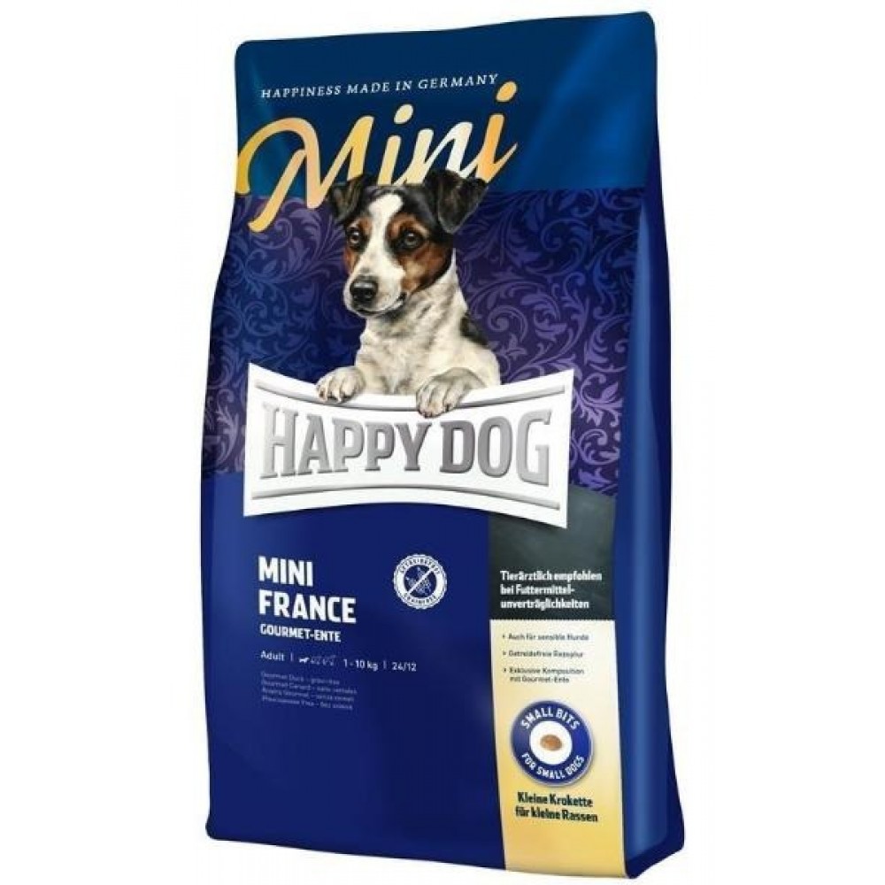 Happy Dog Mini France - беззерновой корм для собак мини пород с уткой Happy Dog Mini France - беззерновой корм для собак мини пород с уткой