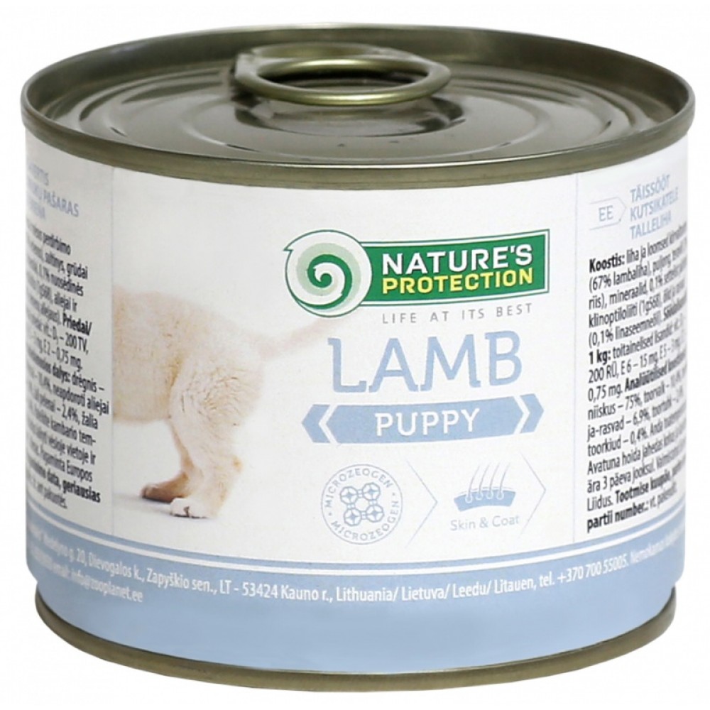 Nature's Protection Puppy Lamb - влажный корм для щенков всех пород с мясом ягненка Nature's Protection Puppy Lamb - влажный корм для щенков всех пород с мясом ягненка