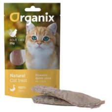 Organix лакомство для кошек (филе утки Tender steamed duck fillet 25 гр)