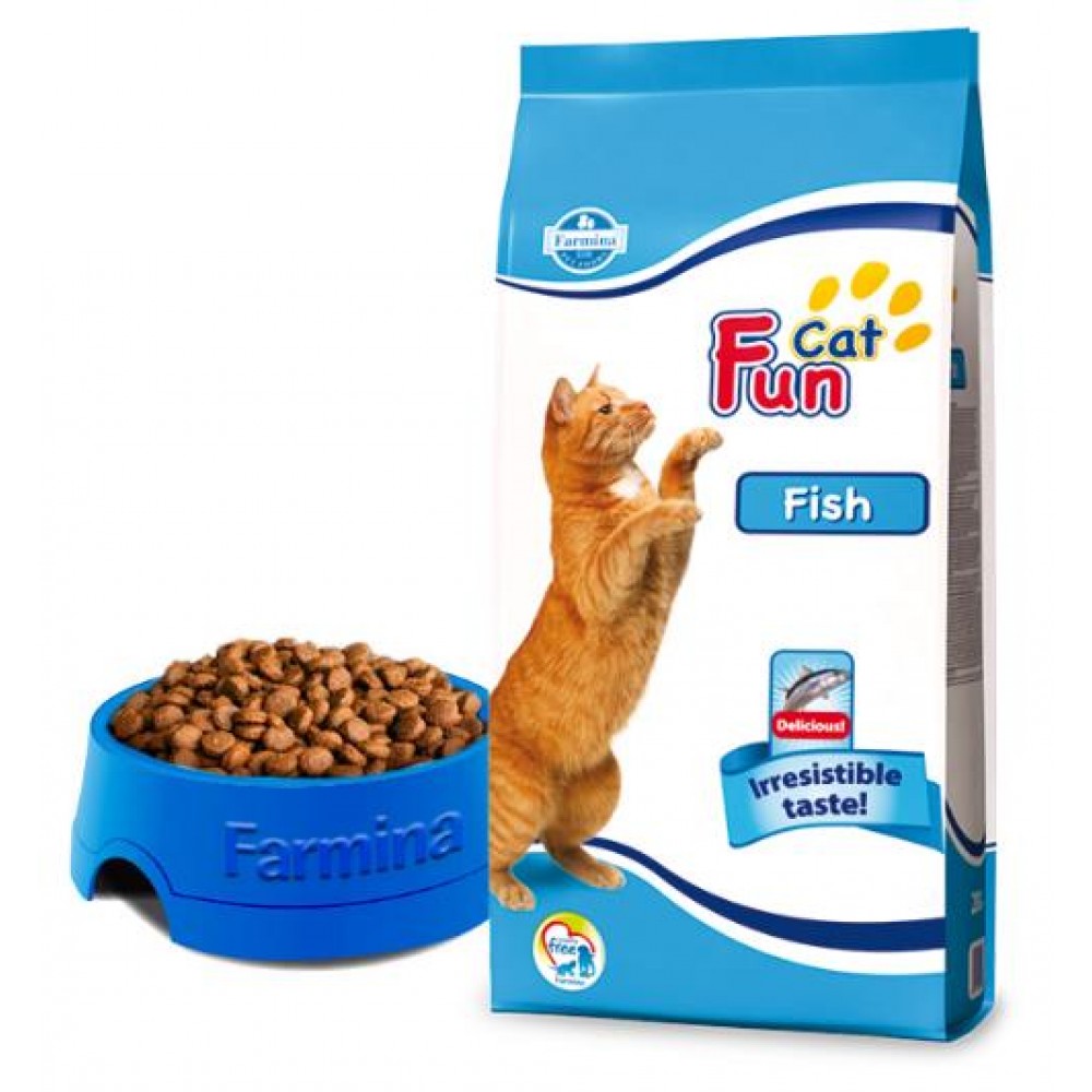 Fun Cat Fish Farmina-сухой корм для кошек с рыбой