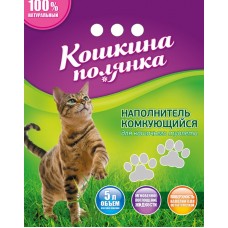 Кошкина полянка - наполнитель для кота бентонитовый комкующийся Кошкина полянка - наполнитель для кота бентонитовый комкующийся