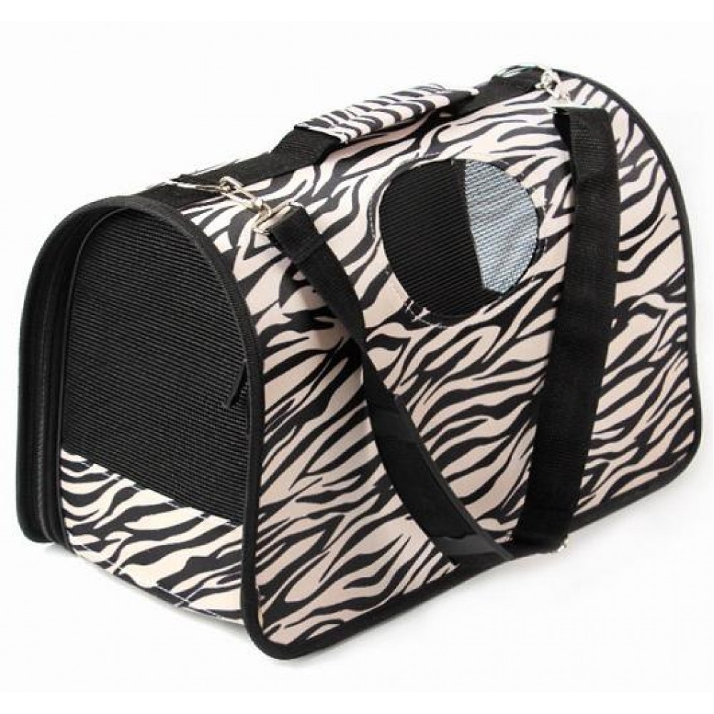 Сумка-переноска для кошек Зебра с ремнем Сумка-переноска для кошек Зебра с ремнем