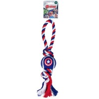 Игрушка для собак Triol-Disney Marvel Капитан Америка «Верёвка и мяч», 35 см (ТР 12111084)