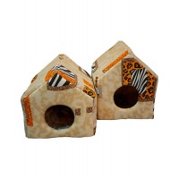 Cat House домик мягкий, поролон+хб (съемный 2-х сторонний матрац) несколько размеров (арт. CH65)