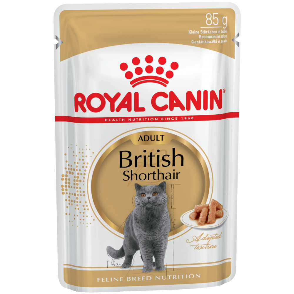 Royal Canin British Shorthair - пресервы для кошек британской породы в соусе 85 г Royal Canin British Shorthair - пресервы для кошек британской породы в соусе 85 г