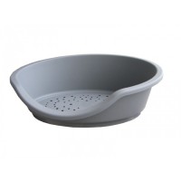 Лежак пластиковый TINO 60 серый для животных (арт. TYZ 25.51GR12)