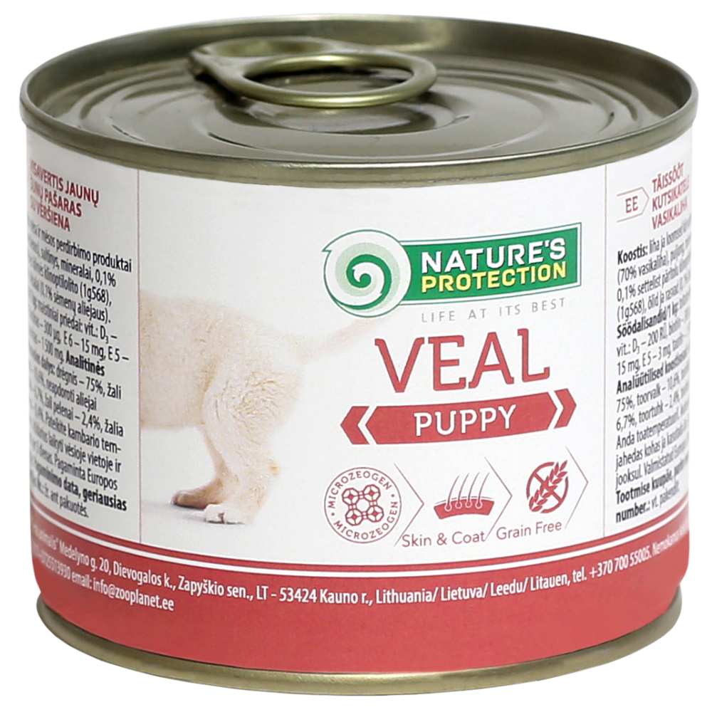 Natures Protection Puppy Veal - консервы для щенков с телятиной Natures Protection Puppy Veal - консервы для щенков с телятиной