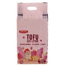 Тофу Emily Pets наполнитель для туалета котов и кошек (персик)
