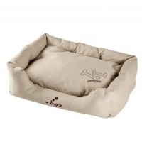 Rogz лежак для собак с бортом и подушкой Spice Pod Medium Mocha Bone коричневый с косточкой (45x72x25 см)