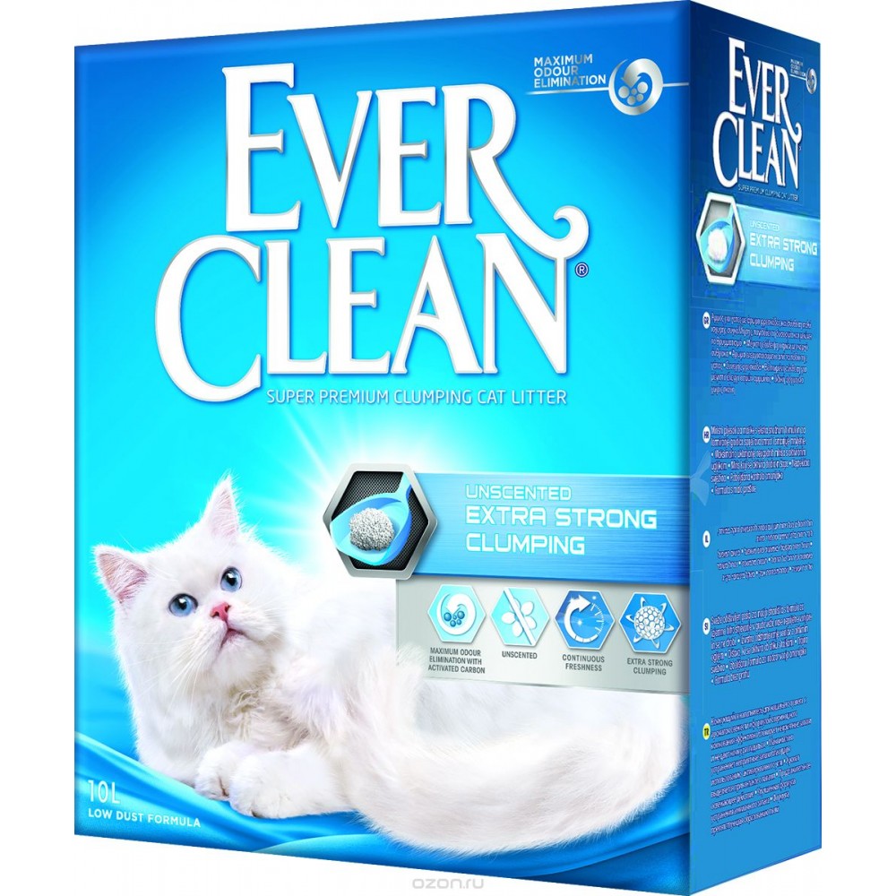 Ever Clean Unscented Extra Strong Clumping - наполнитель для кошек бентонитовый комкующийся без запаха Ever Clean Unscented Extra Strong Clumping - наполнитель для кошек бентонитовый комкующийся без запаха