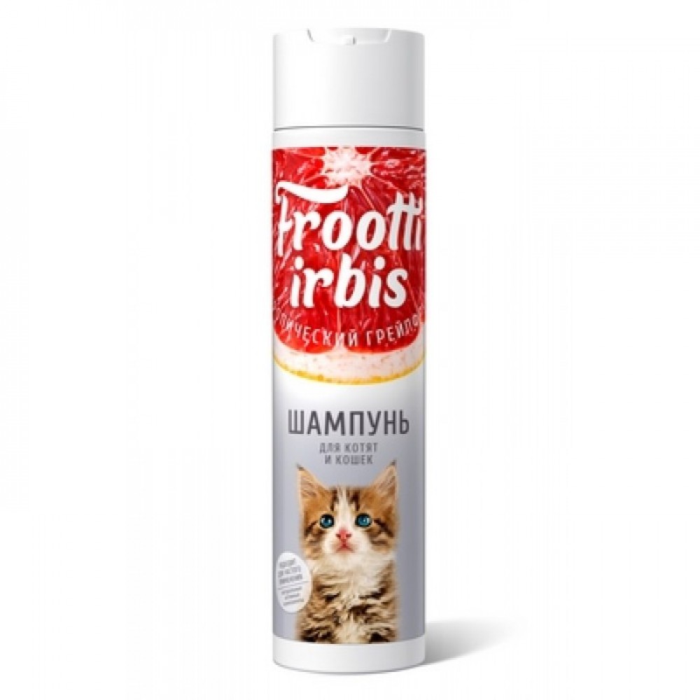 Шампунь Irbis Frootti для котят и кошек Тропический грейпфрут 250 мл Шампунь Irbis Frootti для котят и кошек Тропический грейпфрут 250 мл