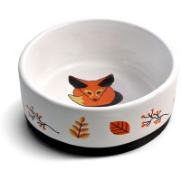 Triol Миска керамическая для кошек на резинке Лиса, 0,45 л. (арт. ТР 30231014)
