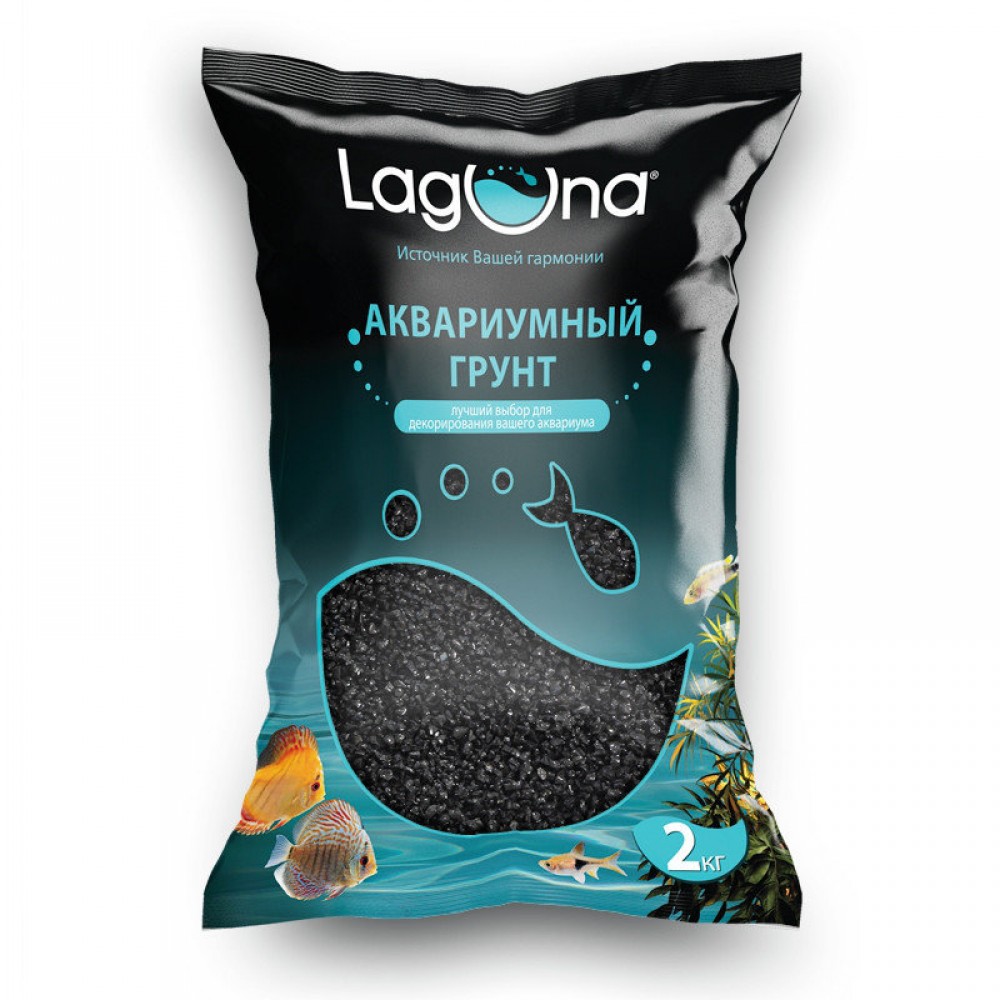 Грунт Laguna черный песок (Triol) 1-2 мм Грунт Laguna черный песок (Triol) 1-2 мм