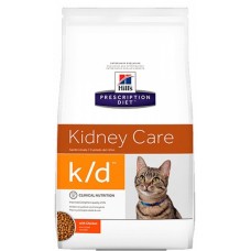 Hill's k/d Kidney Care - корм для кошек при заболевании почек, сердца, уролитиазах (курица)