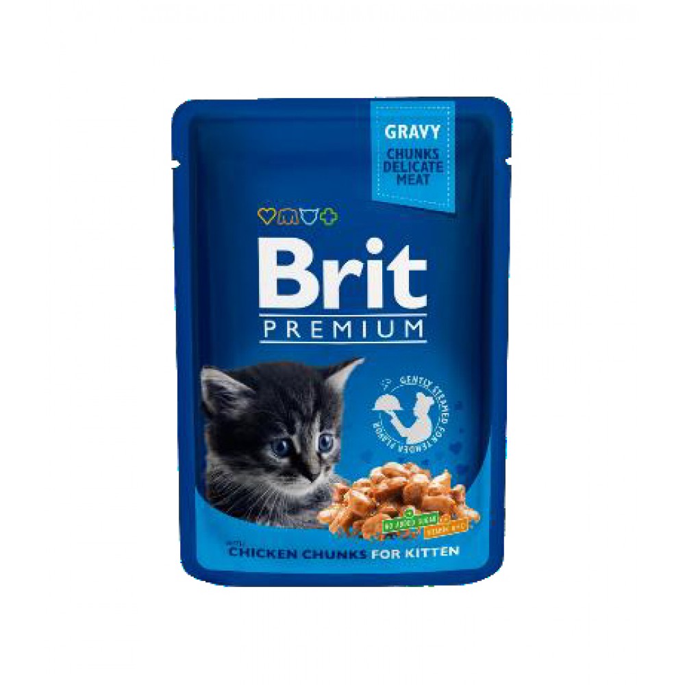 Brit Kitten пауч (пресервы) для котят (курица) Brit Kitten пауч (пресервы) для котят (курица)