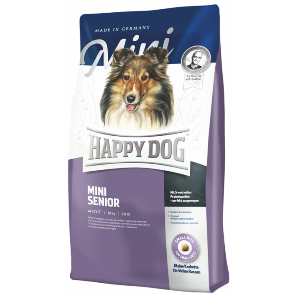 Happy Dog Mini Senior - для пожилых собак мелких пород (птица, ягненок, рис) Happy Dog Mini Senior - для пожилых собак мелких пород (птица, ягненок, рис)