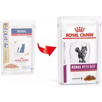 Royal Canin Renal с говядиной (пауч) для кошек с хронической почечной недостаточностью 85 г