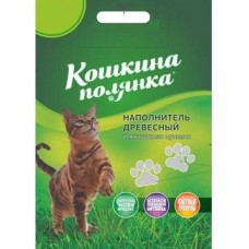 Кошкина полянка - древесный наполнитель для котов впитывающий Кошкина полянка - древесный наполнитель для котов впитывающий