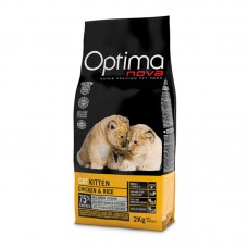 Optimanova KITTEN CHICKEN & RICE корм для котят с 2 до 12 месяцев