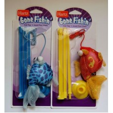 Hartz Игрушка для кошек Ушел на рыбалку с рыбкой, складная (арт. 88538)