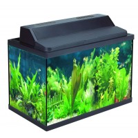 Haqos Аквариум прямоугольный из стекла (52 x 27 x 39,5 сm), 40 л, черный (арт. ХЭП X-520)