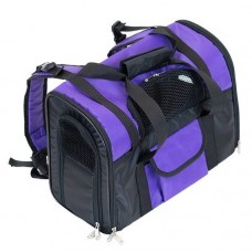 Рюкзак-переноска для собак №2 ECO модель Hike 29*43*21 см. (карман, нейлон, пластик), фиолетовый