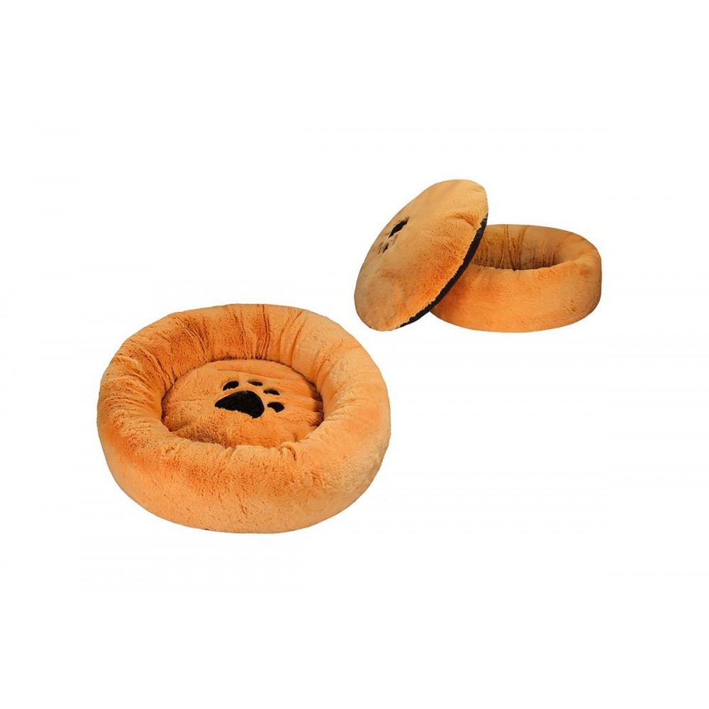 Redplastic Лежак ZooM круглый пухлый MANUL 50*50*16 см с подушкой (рыж.пуш.мех+сатин в/о, синтепух) (арт. RP9851рыж) Redplastic Лежак ZooM круглый пухлый MANUL 50*50*16 см с подушкой (рыж.пуш.мех+сатин в/о, синтепух) (арт. RP9851рыж)