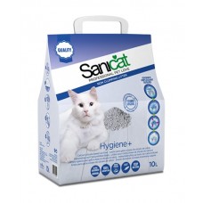 Sanicat Hygiene + впитывающий наполнитель для туалета кошки из силиката кальция Sanicat Hygiene + впитывающий наполнитель для туалета кошки из силиката кальция