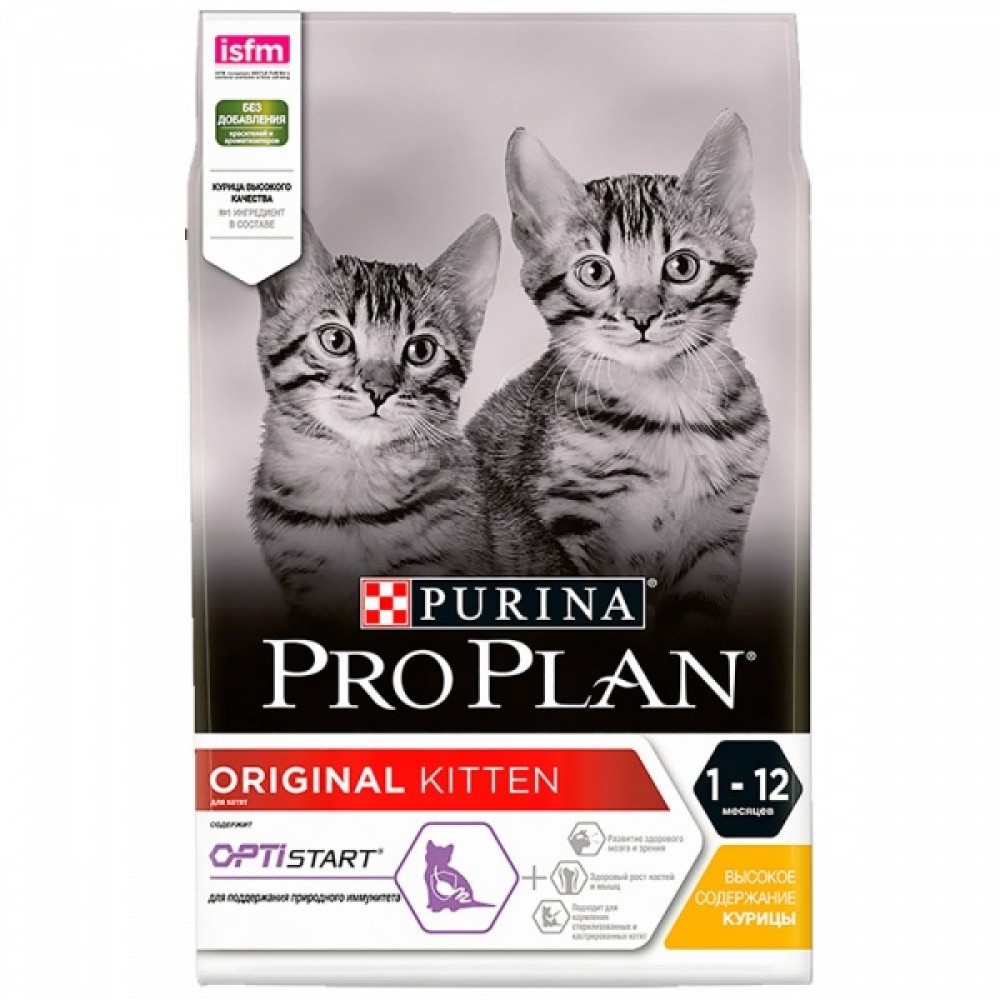 Pro Plan Kitten Original - корм для котят в возрасте от 6 недель до 1 года с курицей Pro Plan Kitten Original - корм для котят в возрасте от 6 недель до 1 года с курицей