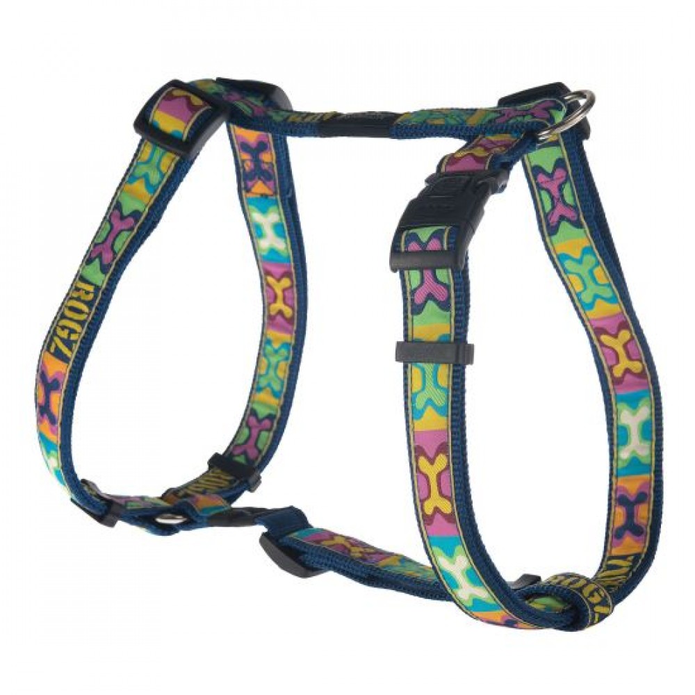 Rogz шлейка для собак нейлон Fancy dress XL,расцветка Pop Art 2,5 см.*60-100 см. (арт. RSJ02BW) Rogz шлейка для собак нейлон Fancy dress XL,расцветка Pop Art 2,5 см.*60-100 см. (арт. RSJ02BW)