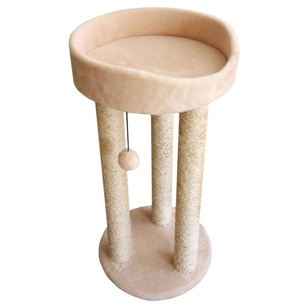 Когтеточка Тренога с лежанкой из меха и сизаля (выс. 85 см, шир. 42 см) Cat House (арт. CH35) Когтеточка Тренога с лежанкой из меха и сизаля (выс. 85 см, шир. 42 см) Cat House (арт. CH35)