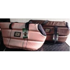 ГЮ-ВАС Сумка-переноска для собак, Люкс с сеткой, несколько размеров (кожа)