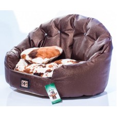 ГЮ-ВАС Диван Гламур для кошек, несколько размеров (кожа) (арт. Гювас-л230, Гювас-л231, Гювас-л232)