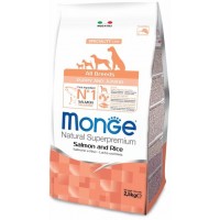 Monge Puppy & Junior Salmon & Rice корм для щенков всех пород