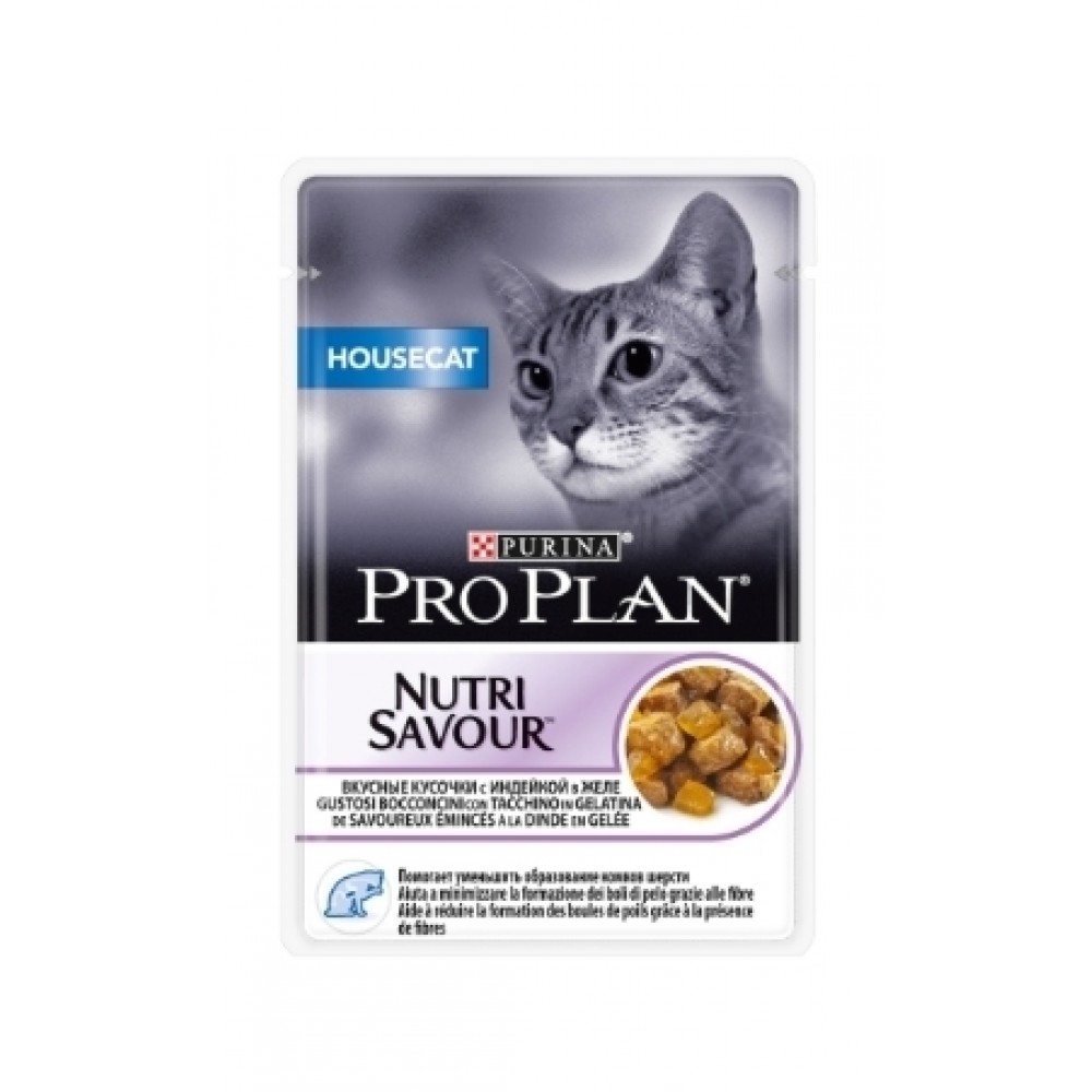 Pro Plan Nutri Savoir - консервы для кошек жив. дома с индейкой в желе Pro Plan Nutri Savoir - консервы для кошек жив. дома с индейкой в желе